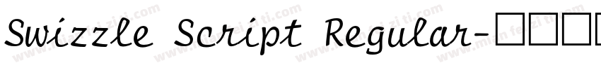 Swizzle Script Regular字体转换